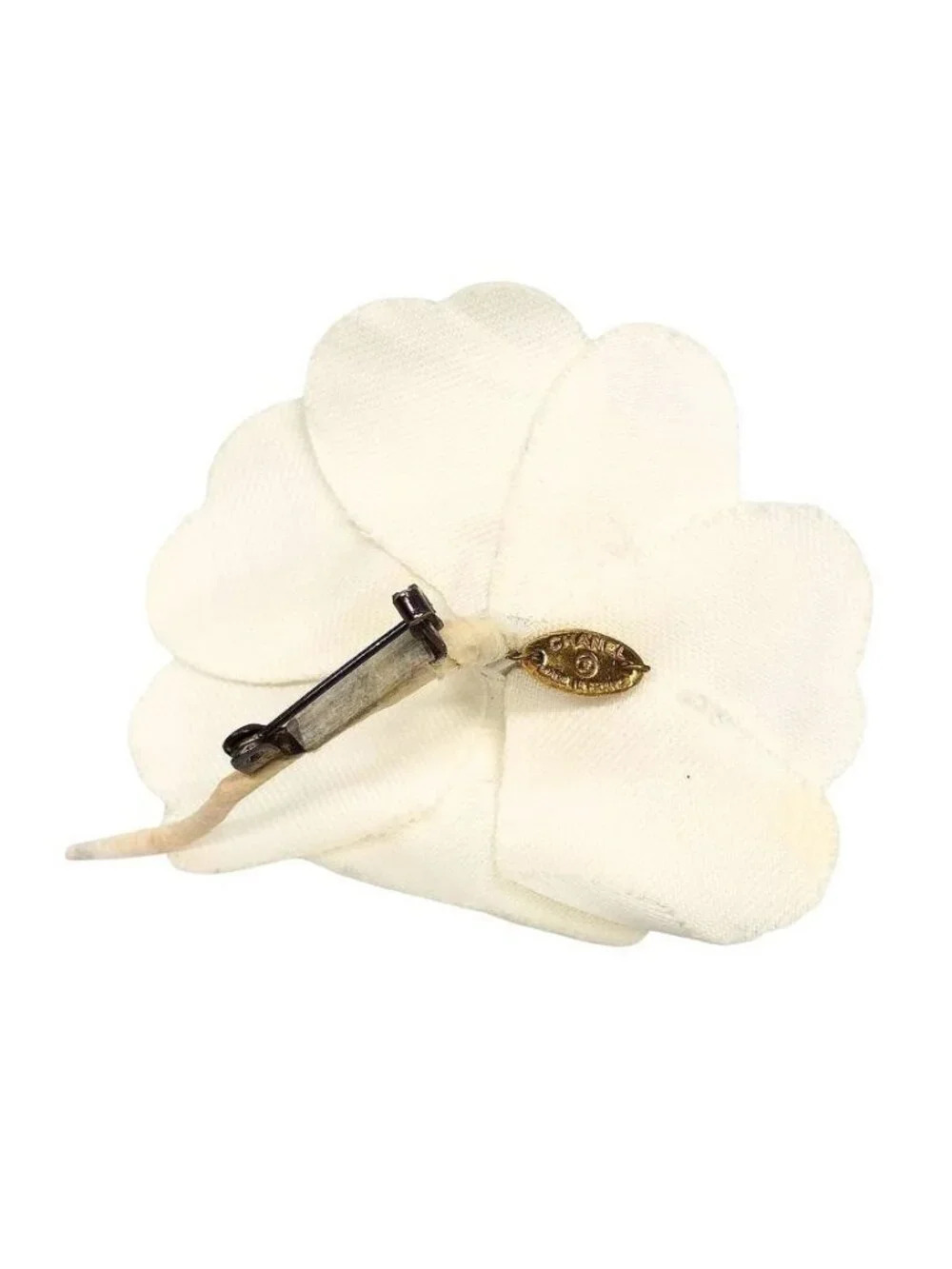 Chanel Camellia Corsage Brooch White